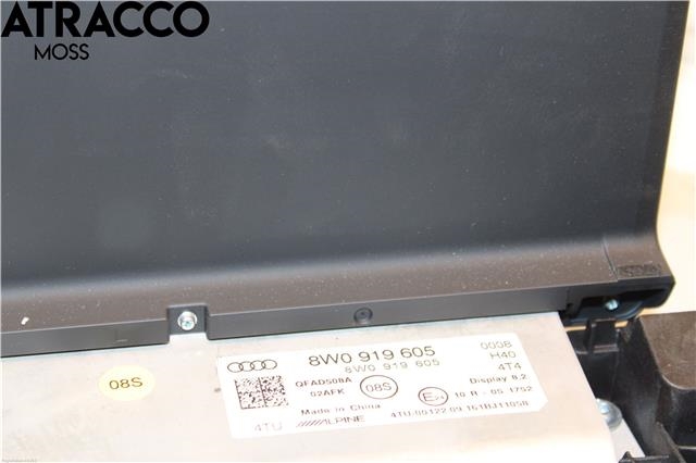 Multimedia display (MCU - Media Controller Unit) til Audi A5 2016-->> (Type II) (8W0919605|)