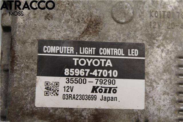 Styreenhet xenon/ballast til Toyota Prius 2009-2016 (Type III) (COMBI) (COMBI) (8596747010|)