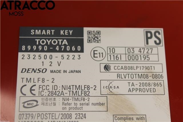Styreenhet nøkkelfri/keyless til Toyota Prius 2009-2016 (Type III) (COMBI) (COMBI) (8999047060|)