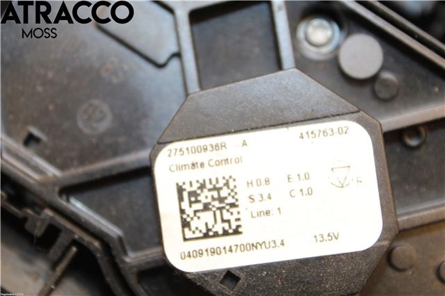 Varmeapparat betjening til Renault Zoe 2013-2019 (Fase 1) (275100936R|)