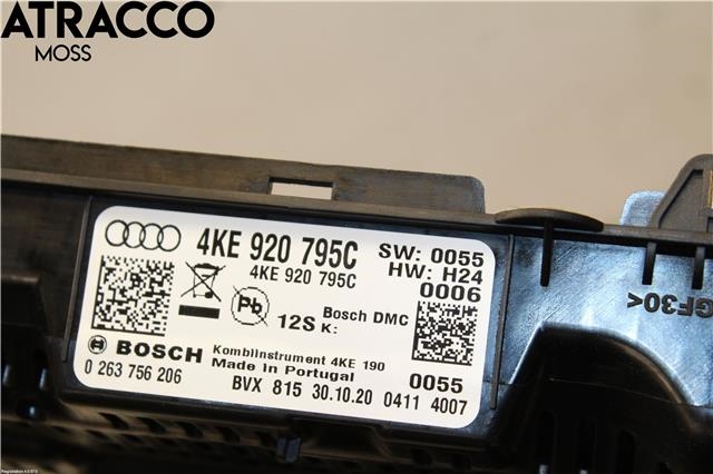 Instrumentpanel til Audi e-tron 2018-->>  (4KE920795D|)