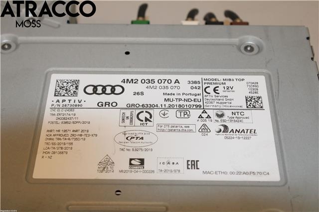 Bilstereo diverse til Audi e-tron 2018-->>  (4M2035070A|)