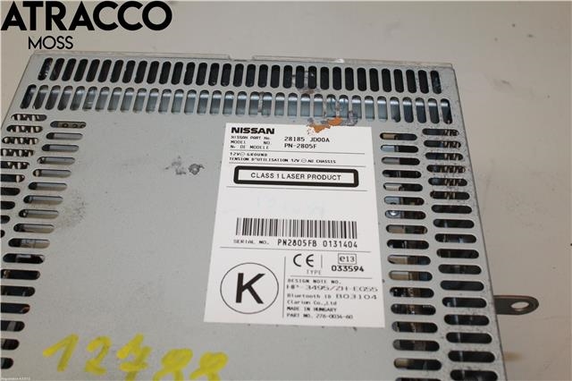 Bilstereo til Nissan Qashqai 2007-2010 (Type I, Fase 1)  (28185JD00A|)