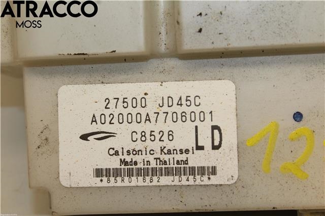 Varmeapparat betjening til Nissan Qashqai 2007-2010 (Type I, Fase 1)  (27500JD45C|)