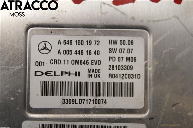 Styreenhet motor til Mercedes C-Klasse 2007-2011 (Fase 1) (W204) (W204) (Delphi|A6461501972|)