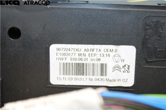 Varmeapparat betjening til Peugeot 208 2012-2019 (Type I) (96722471XU|)