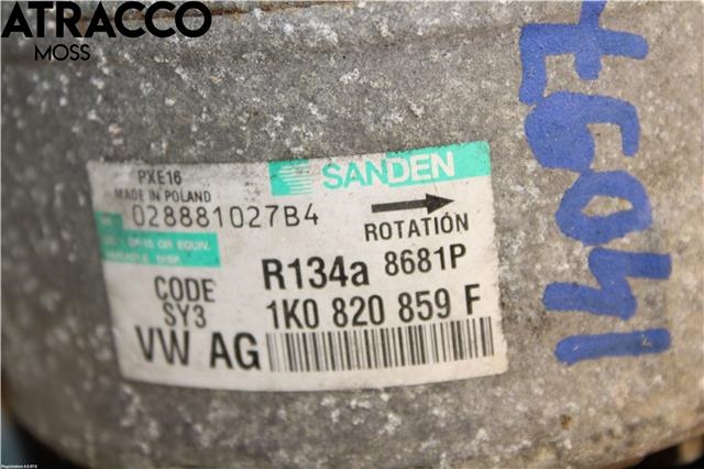 Aircondition kompressor til VW Touran 2003-2006 (Type I, Fase 1)  (1K0820808FX|)