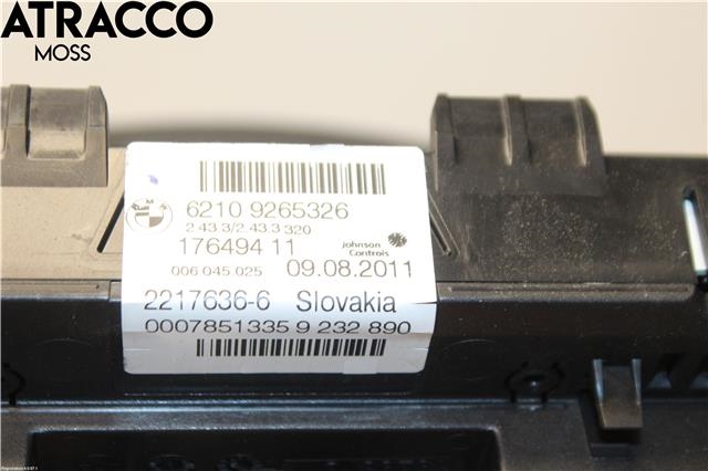 Instrumentpanel til BMW X3 2010-2017 (F25) (F25) (62106843041|)