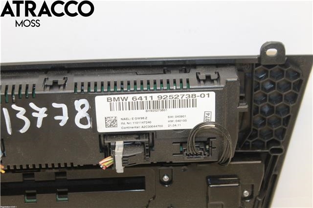 Varmeapparat betjening til BMW X3 2010-2017 (F25) (F25) (64119312722|)