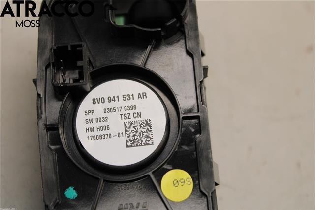 Bryter lys til Audi A3 2016-2020 (Type III, Fase 2)  (8V0941531AR|)
