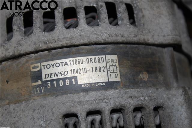 Dynamo til Toyota Avensis 2009-2015 (Type III, Fase 1) (270600R080|)