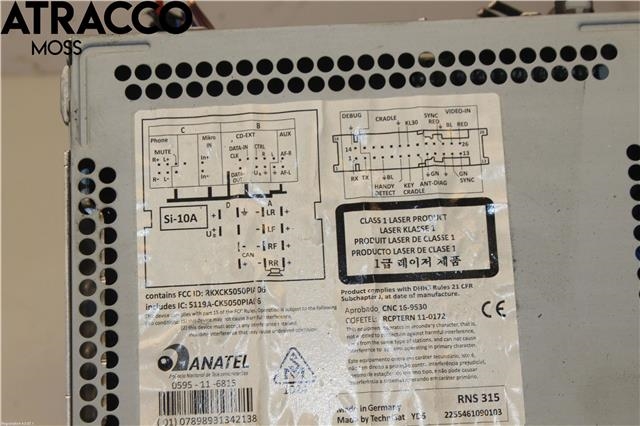 Bilstereo til Škoda Octavia 2005-2008 (Type II, Fase 1)  (3T0035192K|)