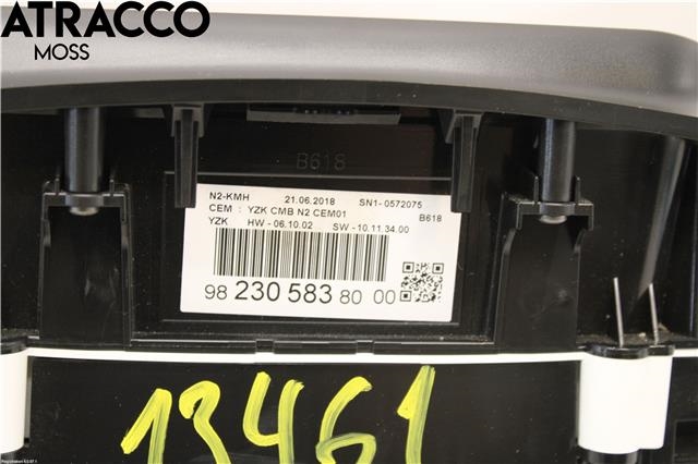 Instrumentpanel til Citroën C3, Aircross 2017-->>  (9823058380|)