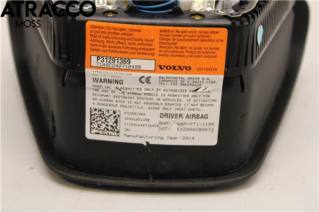 Airbag rattpute til Volvo V40 2012-2019  (31291369|)