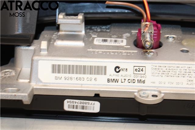 Multimedia display (MCU - Media Controller Unit) til BMW 1-Serie 2011-2015 (Fase 1) (F20/F21) (F20/F21) (65509292243|)