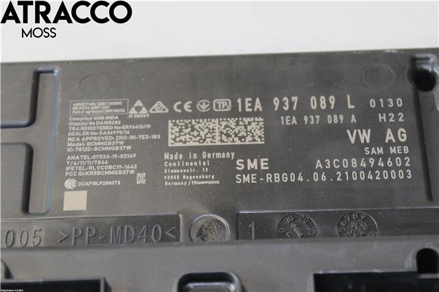 Styreenhet comfort (BCM) til VW ID.4 2020-->>  (1EA937089L|)