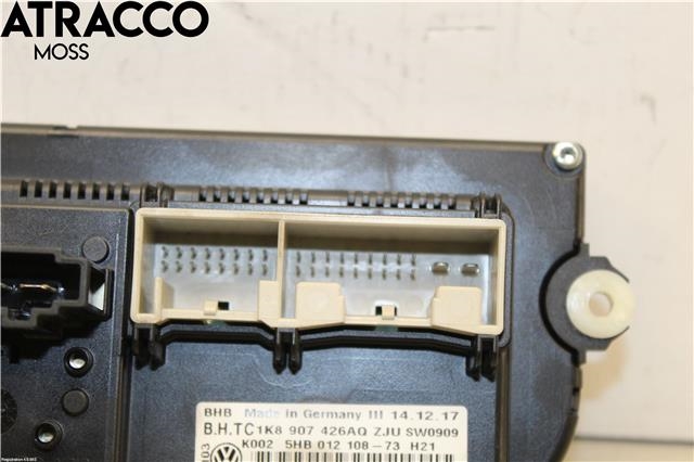 Varmeapparat betjening til VW Caddy 2015-2020 (Type III, Fase 3)  (1K8907426AQ|)