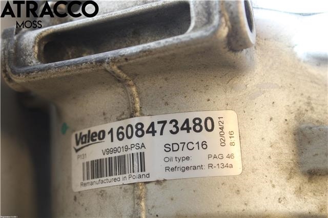 Aircondition kompressor til Peugeot 508 2011-2014 (Type I, Fase 1) (9800840380|)