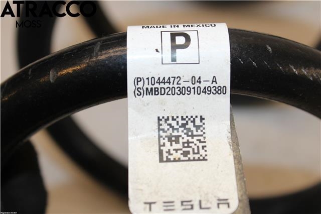 Fjær bak spiralfjær til Tesla Model 3 2018-2023 (Fase 1)  (104408100A|)