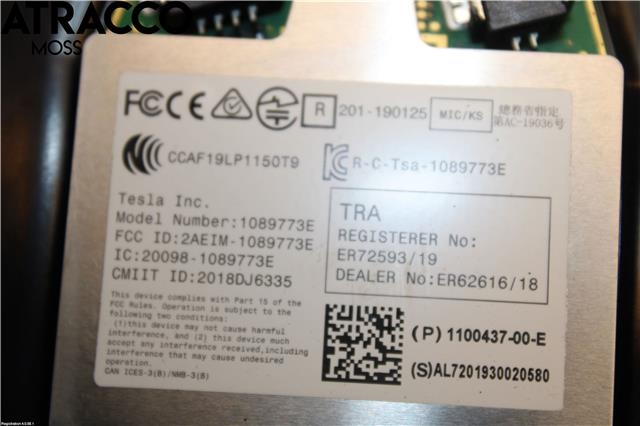 Lister til Tesla Model 3 2018-2023 (Fase 1) (110043700E|)