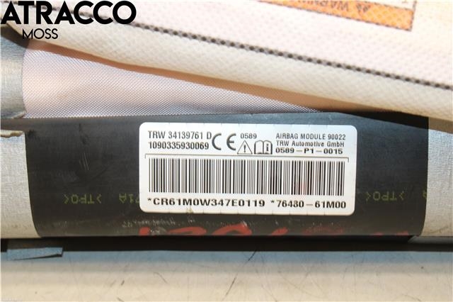 Airbag gardin høyre til Suzuki SX4 S-CROSS 2013-->> (Type II) (7648061M00|)