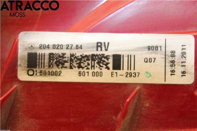 Baklykt høyre til Mercedes C-Klasse 2011-2014 (Fase 2) (W204) (W204) (A2048202764|)