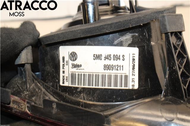 Baklykt høyre indre til VW Golf, Plus/Cross 2009-2013 (Fase 2)  (5M0945094S|)