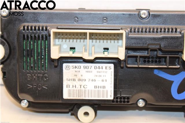 Varmeapparat betjening til VW Golf, Plus/Cross 2009-2013 (Fase 2)  (5K0907044GK|)