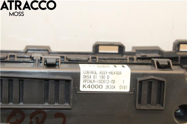 Varmeapparat betjening til Mazda 6 2013-2015 (Type III, Fase 1)  (GHS461190D|)