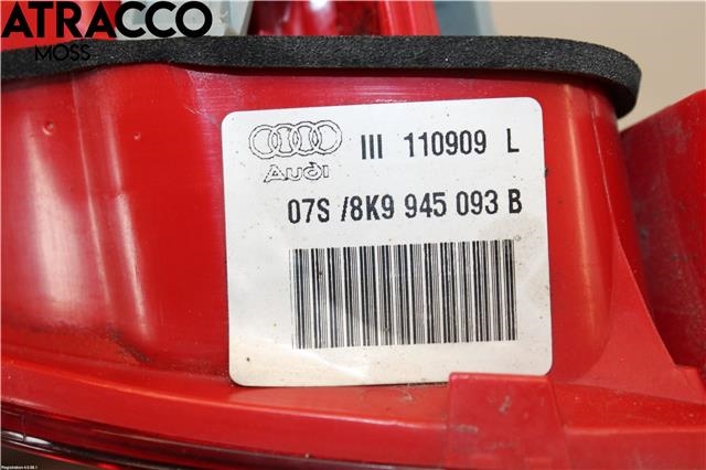 Baklykt venstre indre til Audi A4 2007-2014 (Type IV) (B8) (B8) (8K9945093B|)
