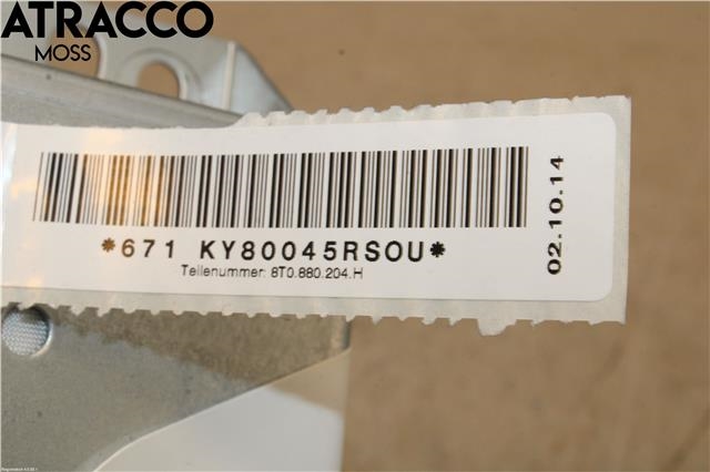 Airbag passasjer til Audi A4 2007-2014 (Type IV) (B8) (B8) (8T0880204J|)
