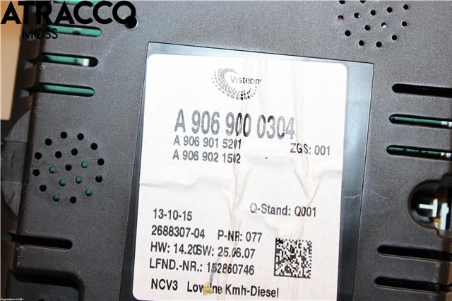 Instrumentpanel til Mercedes Sprinter 2013-2018 (Fase 2) (906) (906) (A9069000304|)