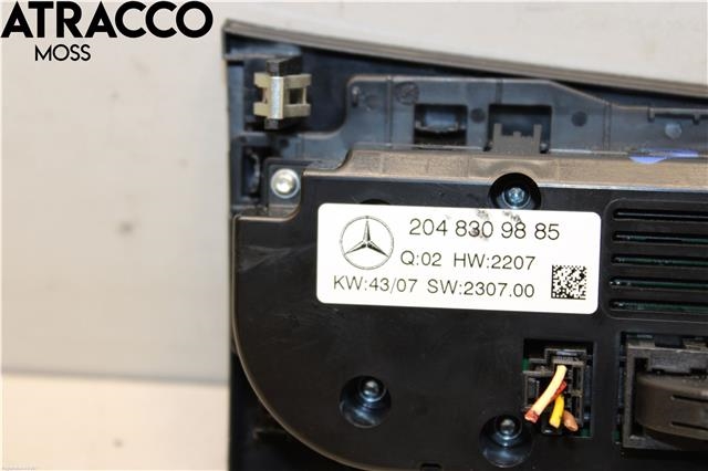 Varmeapparat betjening til Mercedes C-Klasse 2007-2011 (Fase 1) (W204) (W204) (A20454074019051|)