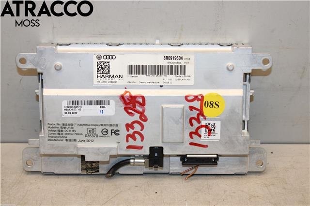 Multimedia display (MCU - Media Controller Unit) til Audi Q5 2008-2012 (Type I, Fase 1)  (8R0919604A|)