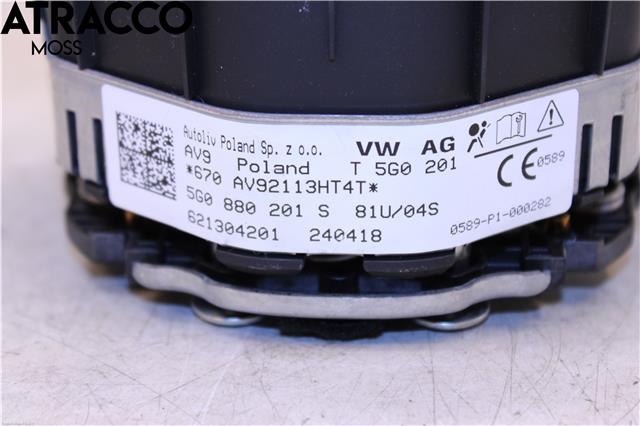 Airbag rattpute til VW e-Golf 2017-2020 (Fase 2)  (5G0880201S|)