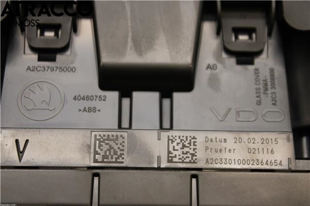 Instrumentpanel til Škoda Octavia 2013-2016 (Type III, Fase 1) (5E0920751|)
