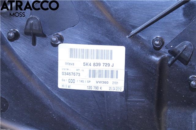 Ruteheis til VW Golf VI 2008-2012  (5K4839461|)