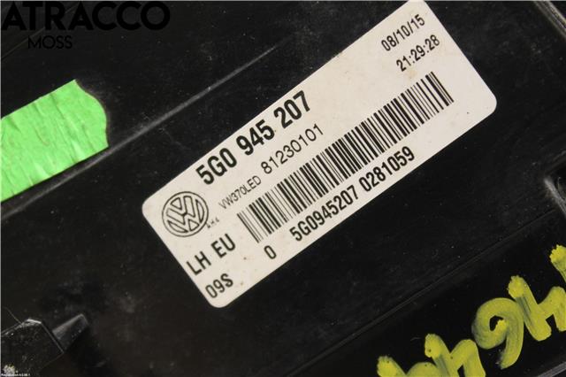 Baklykt venstre til VW e-Golf 2014-2017 (Fase 1) (5G0945207|)