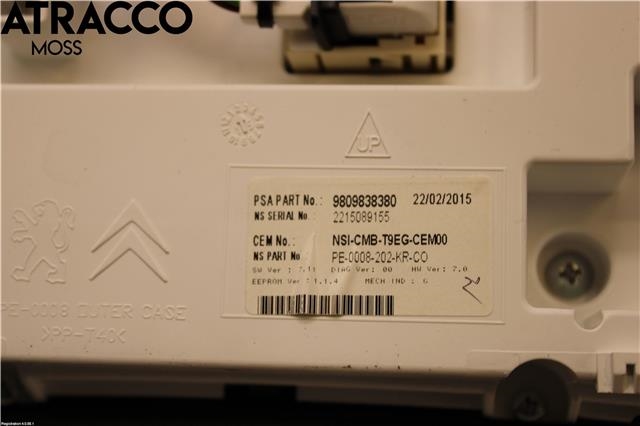 Instrumentpanel til Peugeot 308 2013-2021 (Type II)  (9809838380|)