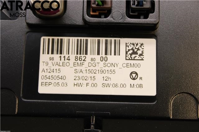 Multimedia display (MCU - Media Controller Unit) til Peugeot 308 2013-2021 (Type II)  (9811486280|)