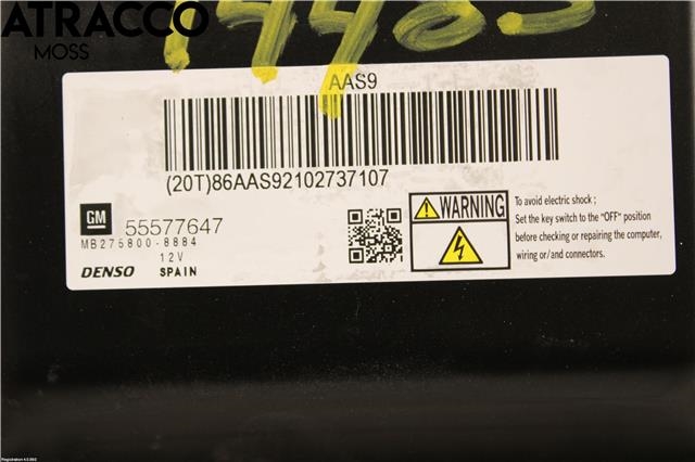 Styreenhet motor til Opel Astra J 2010-2015  (55575082|)