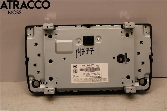 Multimedia display (MCU - Media Controller Unit) til VW e-Golf 2014-2017 (Fase 1)  (5G0919606|)