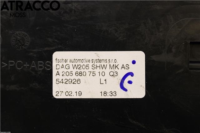 Dashbord koppholder til Mercedes C-Klasse 2014-2018 (Fase 1) (W205) (W205) (A2056807510|)