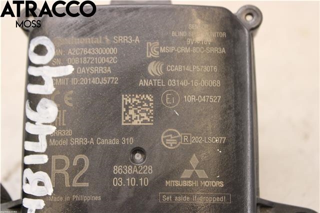 Sensor radar til Mitsubishi Outlander 2015-->> (Type III, Fase 2)  (8638A228|)