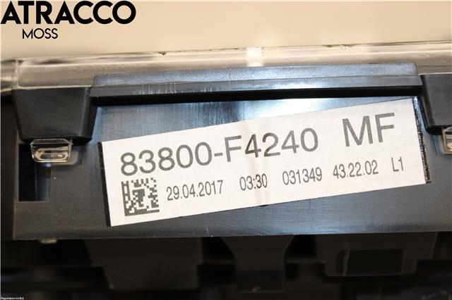 Instrumentpanel til Toyota C-HR 2016-->> (83800F4240|)
