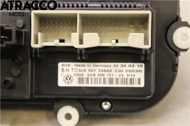 Varmeapparat betjening til VW Golf VI 2008-2012  (3C8907336AJ|)