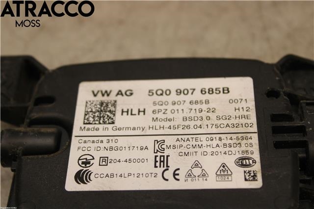 Styreenhet parkering til VW e-Golf 2017-2020 (Fase 2)  (5Q0907685B|)