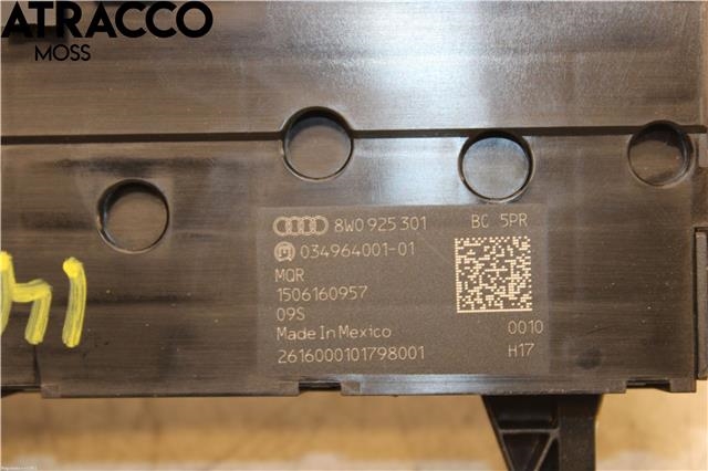 Diverse deler til Audi A5 2016-->> (Type II) (8W0925301BC|)