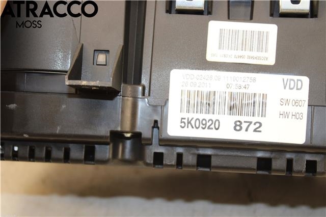 Instrumentpanel til VW Golf VI 2008-2012  (5K0920872|)