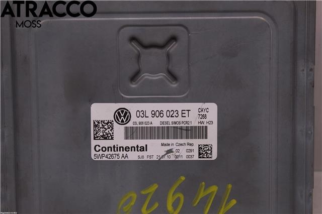 Styreenhet motor til VW Touran 2010-2015 (Type I, Fase 3)  (03L906023ET|)